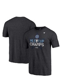 FANATICS Branded Heathered Charcoal New York City Fc 2021 Mls Cup Champions Locker Room T Shirt In Heather Charcoal At Nordstrom