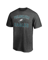 FANATICS Branded Heathered Charcoal Philadelphia Eagles Logo Big Tall Victory Arch T Shirt