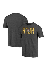 FANATICS Branded Heathered Charcoal Pittsburgh Pirates Hometown Collection Tri Blend T Shirt