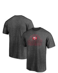 FANATICS Branded Heathered Charcoal San Francisco 49ers Dual Threat Throwback T Shirt In Heather Charcoal At Nordstrom