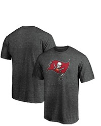 FANATICS Branded Heathered Charcoal Tampa Bay Buccaneers Big Tall Primary Core Logo T Shirt