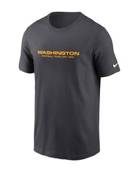 Nike Burgundy Washington Football Team Primary Wordmark T Shirt