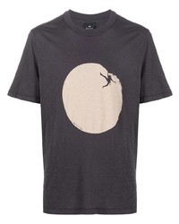 PS Paul Smith Climber Print Cotton T Shirt