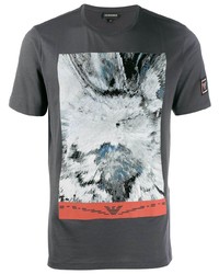 Emporio Armani Contrast Print T Shirt