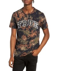 True Religion Brand Jeans Crumple Dyed Logo T Shirt