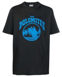 Diesel Dolomites Print T Shirt