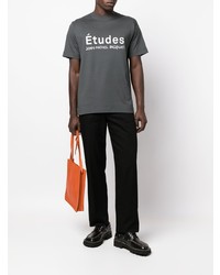 Études Etudes X Jean Michel Baquiat Logo Print T Shirt