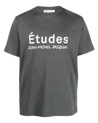 Études Etudes X Jean Michel Baquiat Logo Print T Shirt