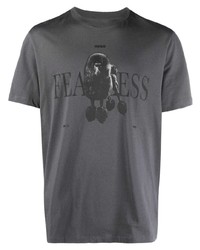 BOSS Fearless Print Detail T Shirt