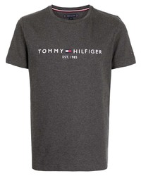 Tommy Hilfiger Flag Logo Print T Shirt