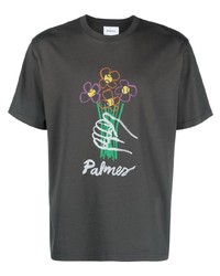 Palmes Floral Print Organic Cotton T Shirt