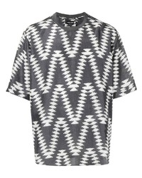 Giorgio Armani Geometric Print Design T Shirt