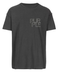 purple brand Ghost Logo Print T Shirt