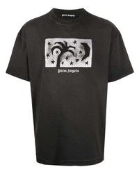 Palm Angels Graphic Print Crew Neck T Shirt