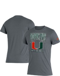 adidas Gray Miami Hurricanes Tri Blend T Shirt At Nordstrom