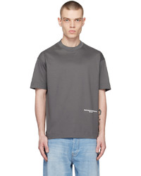 Emporio Armani Gray Printed T Shirt