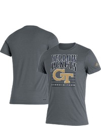 adidas Gray Tech Yellow Jackets Tri Blend T Shirt At Nordstrom