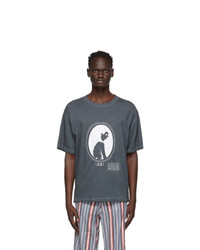 Maison Margiela Grey Silhouette Print T Shirt