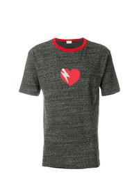 Saint Laurent Heart Print T Shirt