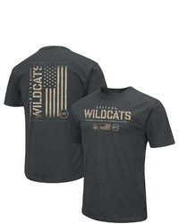 Colosseum Heathered Black Arizona Wildcats Oht Military Appreciation Flag 20 T Shirt In Heather Black At Nordstrom
