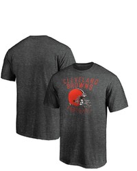 Majestic Heathered Charcoal Cleveland Browns Showtime Logo T Shirt In Heather Charcoal At Nordstrom