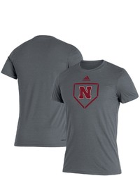 adidas Heathered Charcoal Nebraska Huskers Locker Diamonds Are Forever Roready T Shirt In Heather Charcoal At Nordstrom