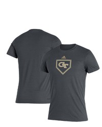 adidas Heathered Charcoal Tech Yellow Jackets Locker Diamonds Are Forever Roready T Shirt In Heather Charcoal At Nordstrom