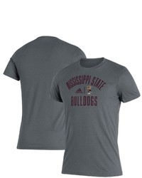 adidas Heathered Gray Mississippi State Bulldogs Sideline Locker Heritage Roready T Shirt