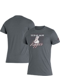 adidas Heathered Gray Texas A M Aggies Fresh Script Tri Blend T Shirt