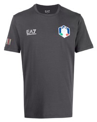 Ea7 Emporio Armani Italy Stretch Cotton T Shirt