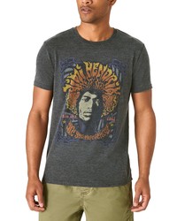 Lucky Brand Jimi Hendrix Poster Graphic Tee In Jet Black At Nordstrom