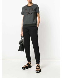 Versace Jeans Logo Applique T Shirt