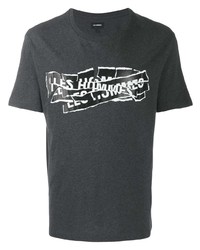 Les Hommes Logo Graphic Print T Shirt