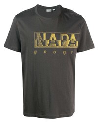 Napapijri Logo Print Cotton T Shirt