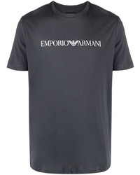 Emporio Armani Logo Print Cotton T Shirt