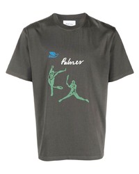 Palmes Logo Print Cotton T Shirt
