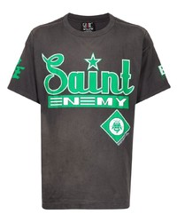 SAINT MXXXXXX Logo Print Short Sleeved T Shirt