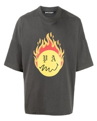 Palm Angels Logo Print T Shirt