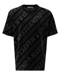 Mastermind Japan Logo Print Velour T Shirt
