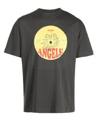 Palm Angels Logo Record Print Short Sleeve T Shirt