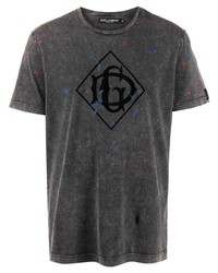Dolce & Gabbana Logo Splash Print T Shirt