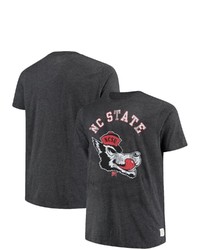 Retro Brand Original Charcoal Nc State Wolfpack Big Tall Mock Twist T Shirt