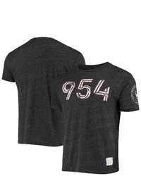 Retro Brand Original Heathered Black Inter Miami Cf Area Code Tri Blend T Shirt In Heather Black At Nordstrom