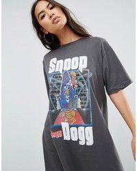 Asos Oversized T  Shirt With Snoop Dog Print