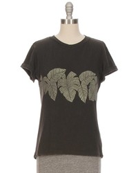 Remi Relief Recycled Cotton T Shirt With Leaf Print