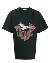 Rhude Relaxed Fit Logo Print T Shirt