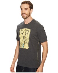 Robert Graham Scissors Short Sleeve Knit Graphic T Shirt T Shirt