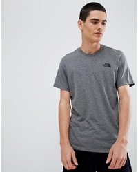The North Face Simple Dome T Shirt In Grey