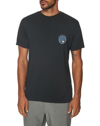 O'Neill Spinner Logo Cotton Graphic Tee In Dark Charcoal At Nordstrom