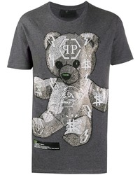 Philipp Plein Ss Teddy Bear Cotton T Shirt